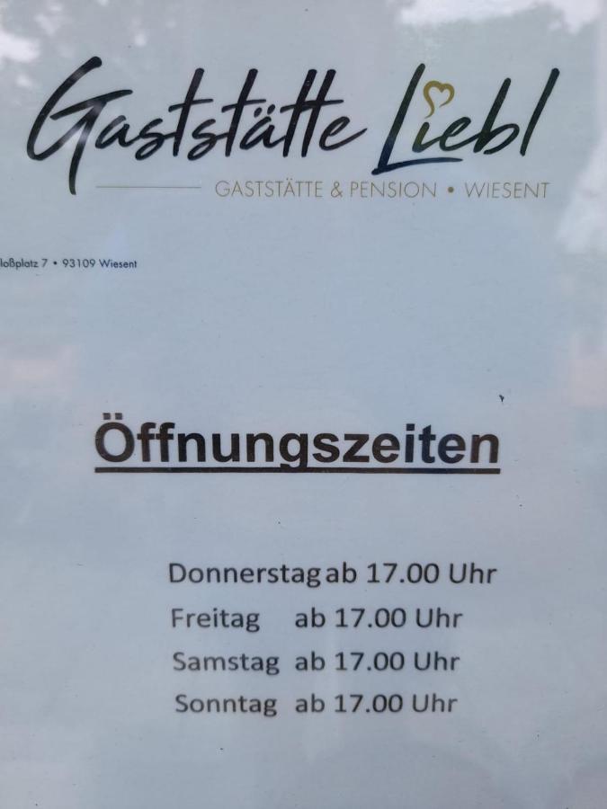 Gaststätte Liebl Hotell Wiesent Exteriör bild